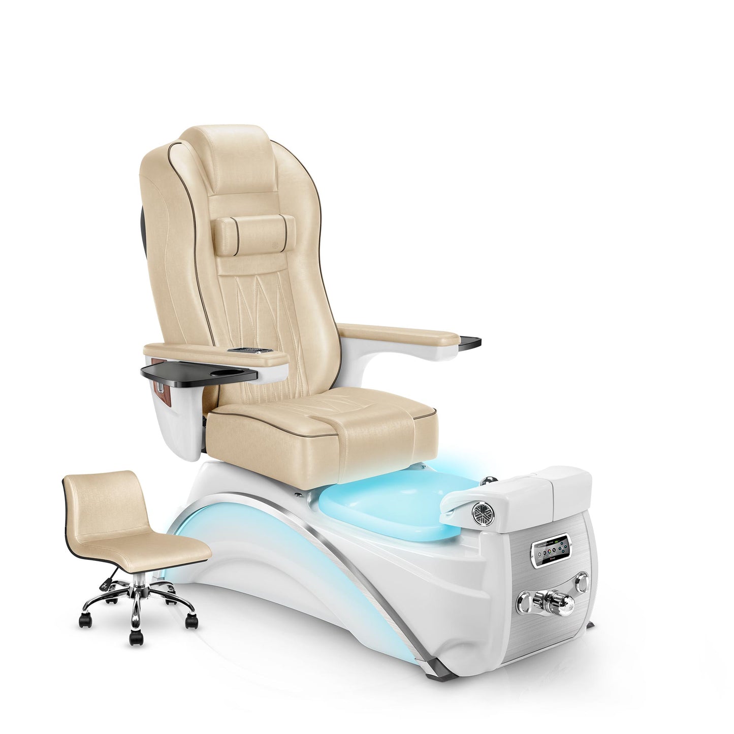 Glazed Gold-White Pearl Elite Pedicure Chair