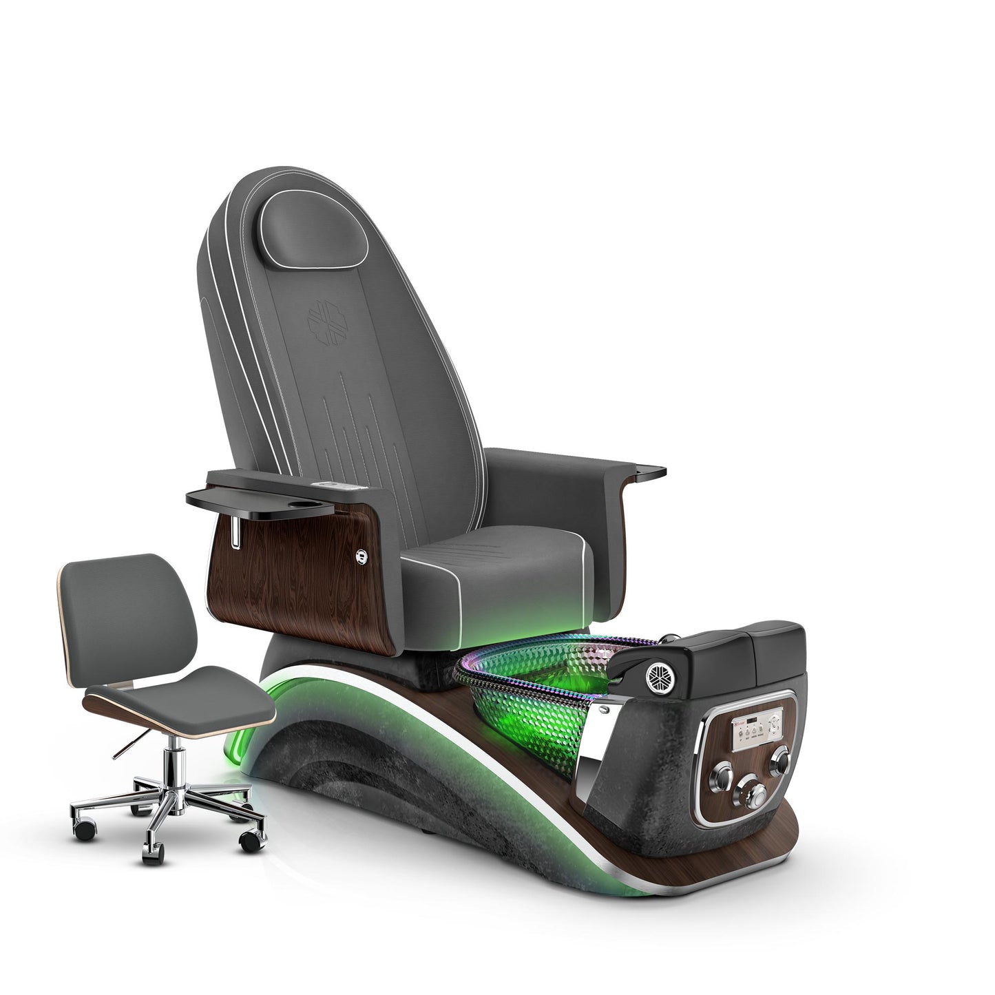 Graphite-Black Moonstone Lexor Mystique Pedicure Chair