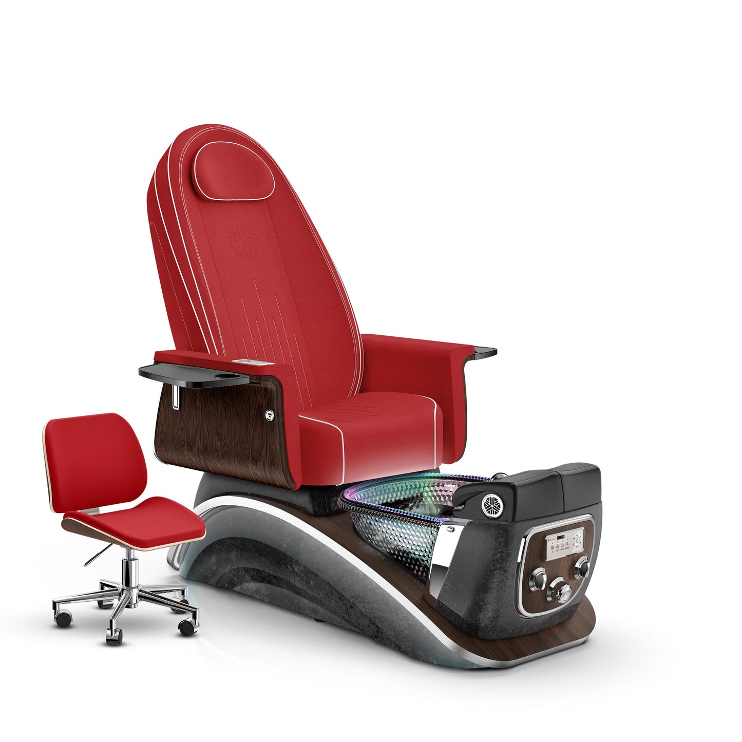 Scarlet-Black Moonstone Lexor Mystique Pedicure Chair