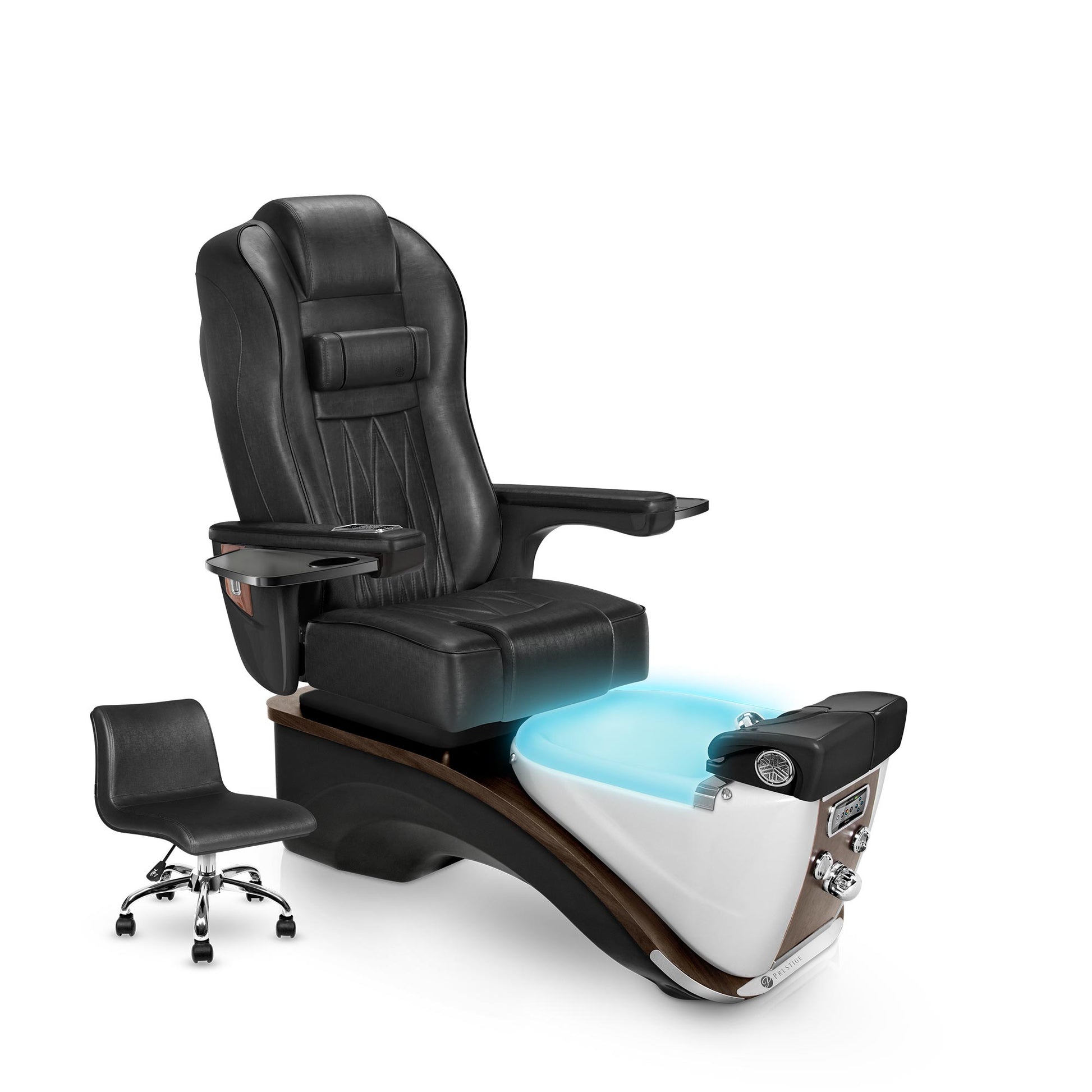 Noir-White Pearl Lexor's Prestige Pedicure Chair