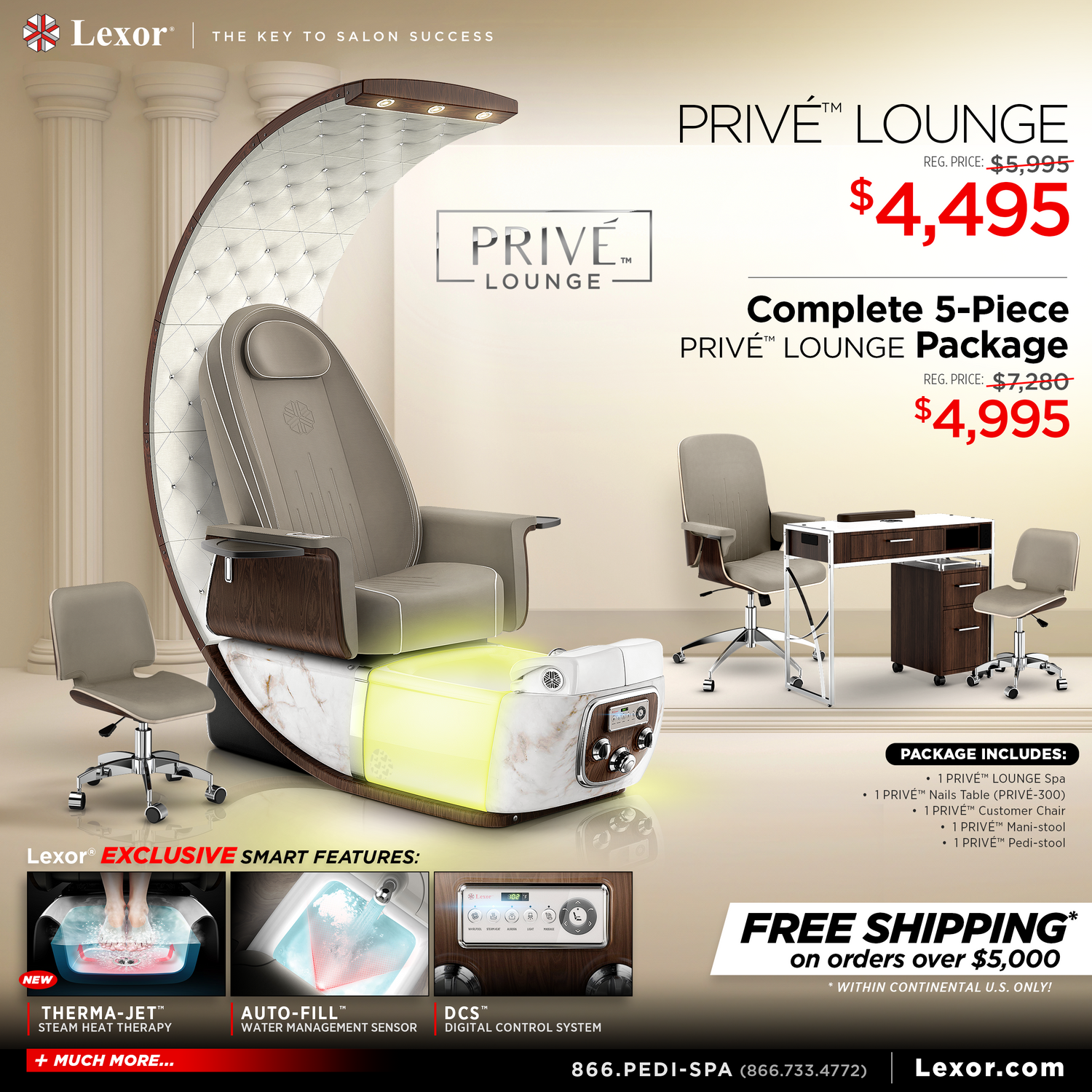 PRIVÉ Lounge Pedicure Chair Promotion 2024