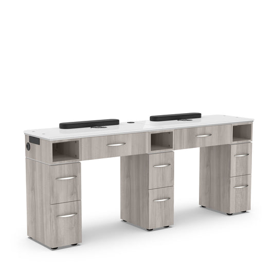 Lexor | VM313-DB_Hazel Nails Table with vent, Back