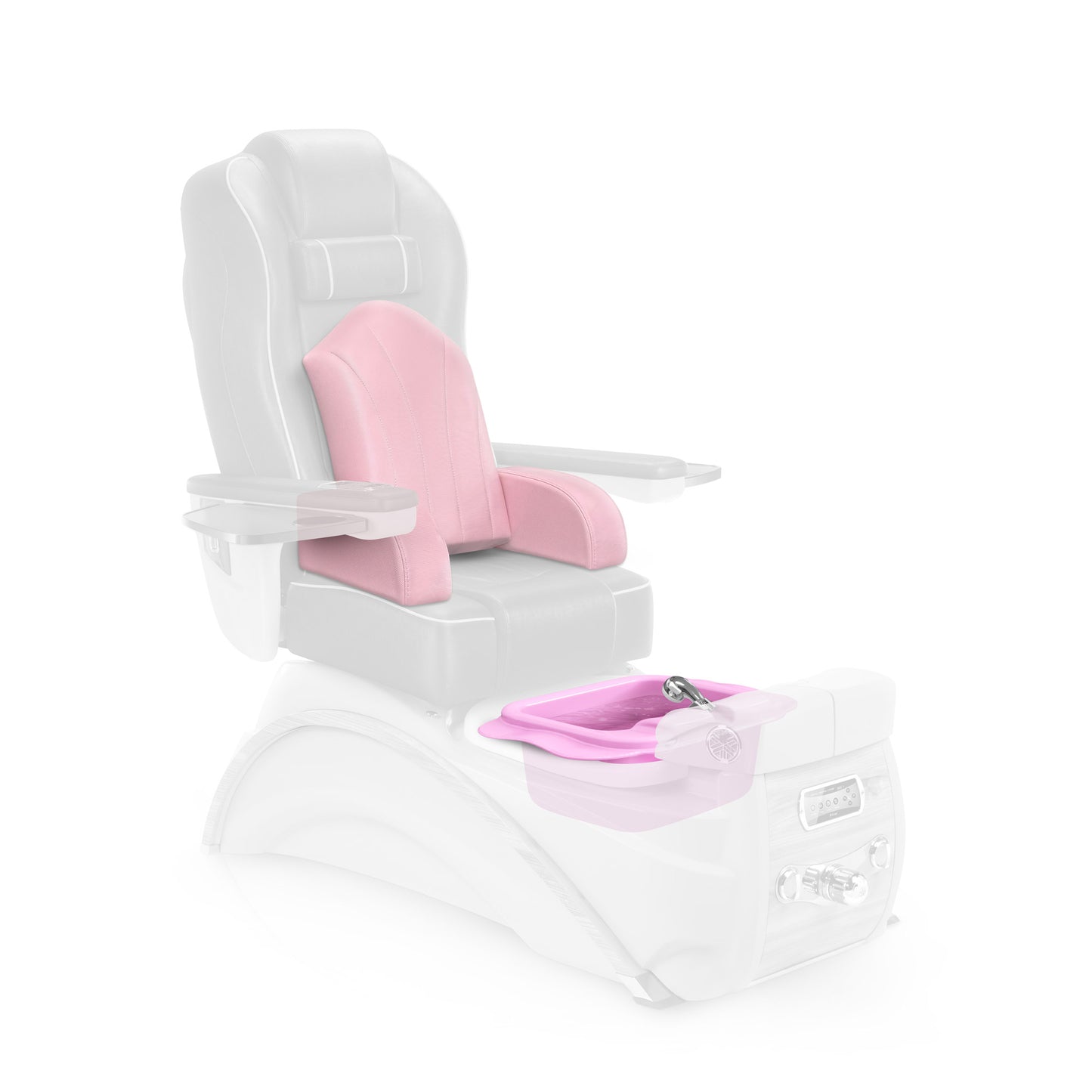 Ice Pink and Pink - Kid Pedicure Booster Kit on Elite Pedicure Chair