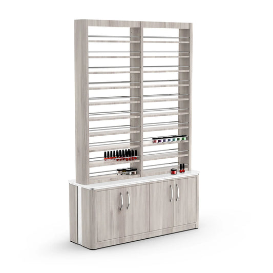 Hazel Lexor VM840 Double Nail Polish Rack with Storage