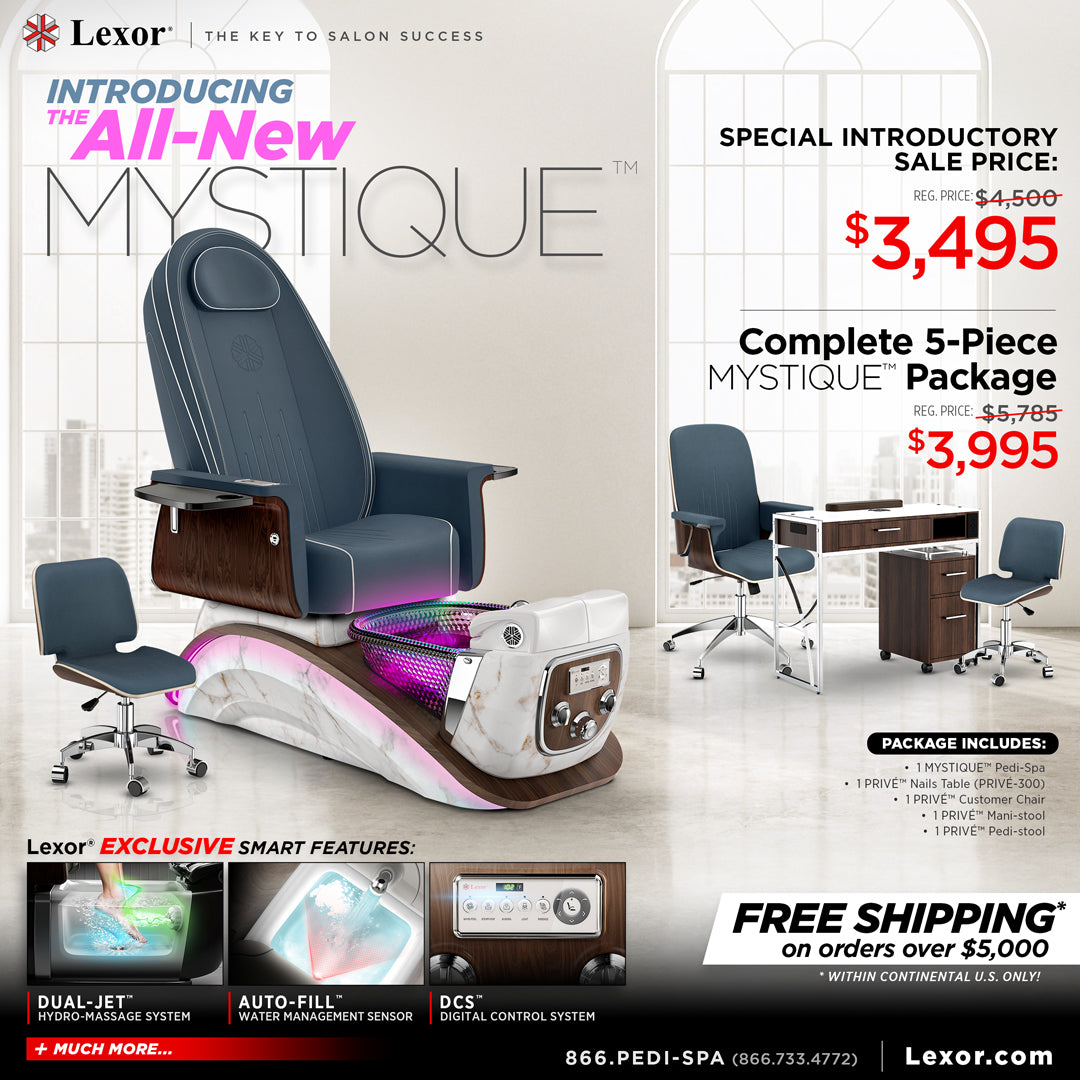 Lexor Mystique Pedicure Chair Promotion Banner