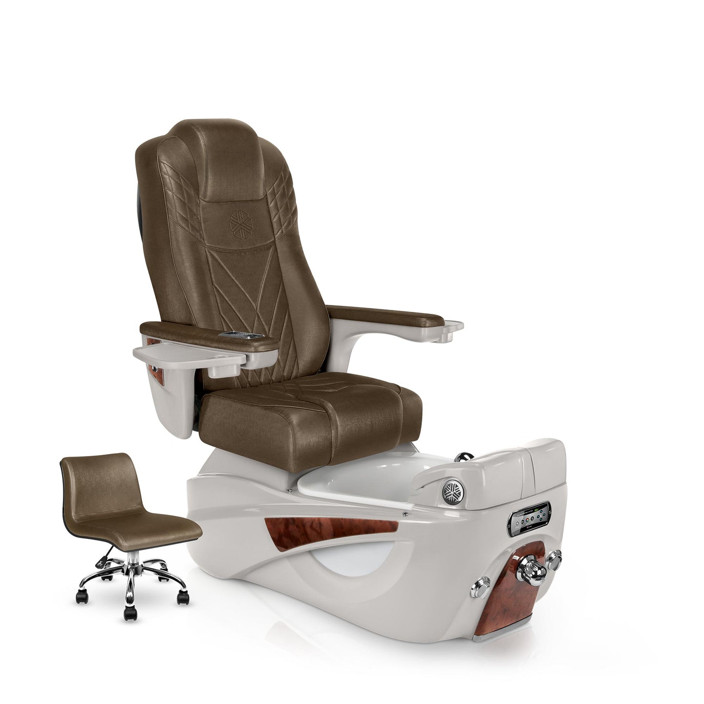 Lexor LUMINOUS pedicure chair with cola cushion and sandstone spa base