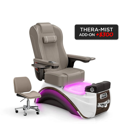 Claystone-Espresso Lexor Elite Pedicure Chair v2