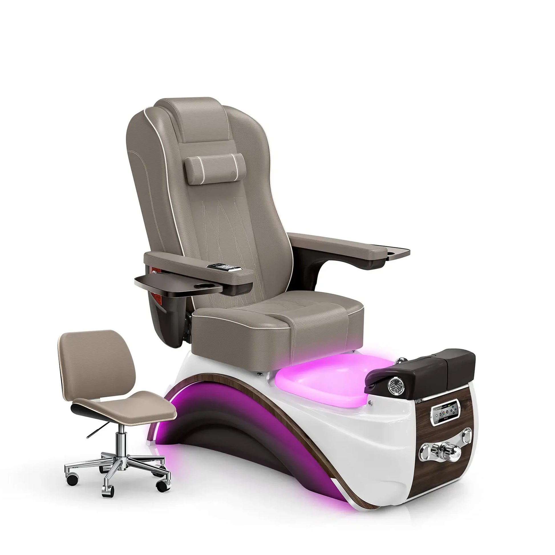 Claystone-Espresso Lexor Elite Pedicure Chair