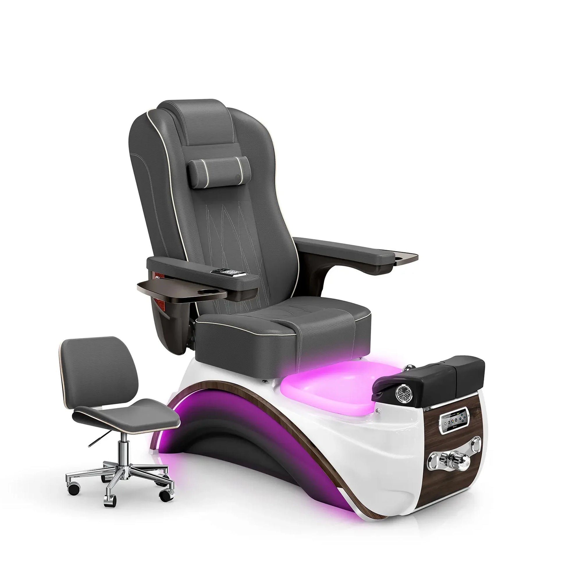 Graphite-Espresso Lexor Elite Pedicure Chair