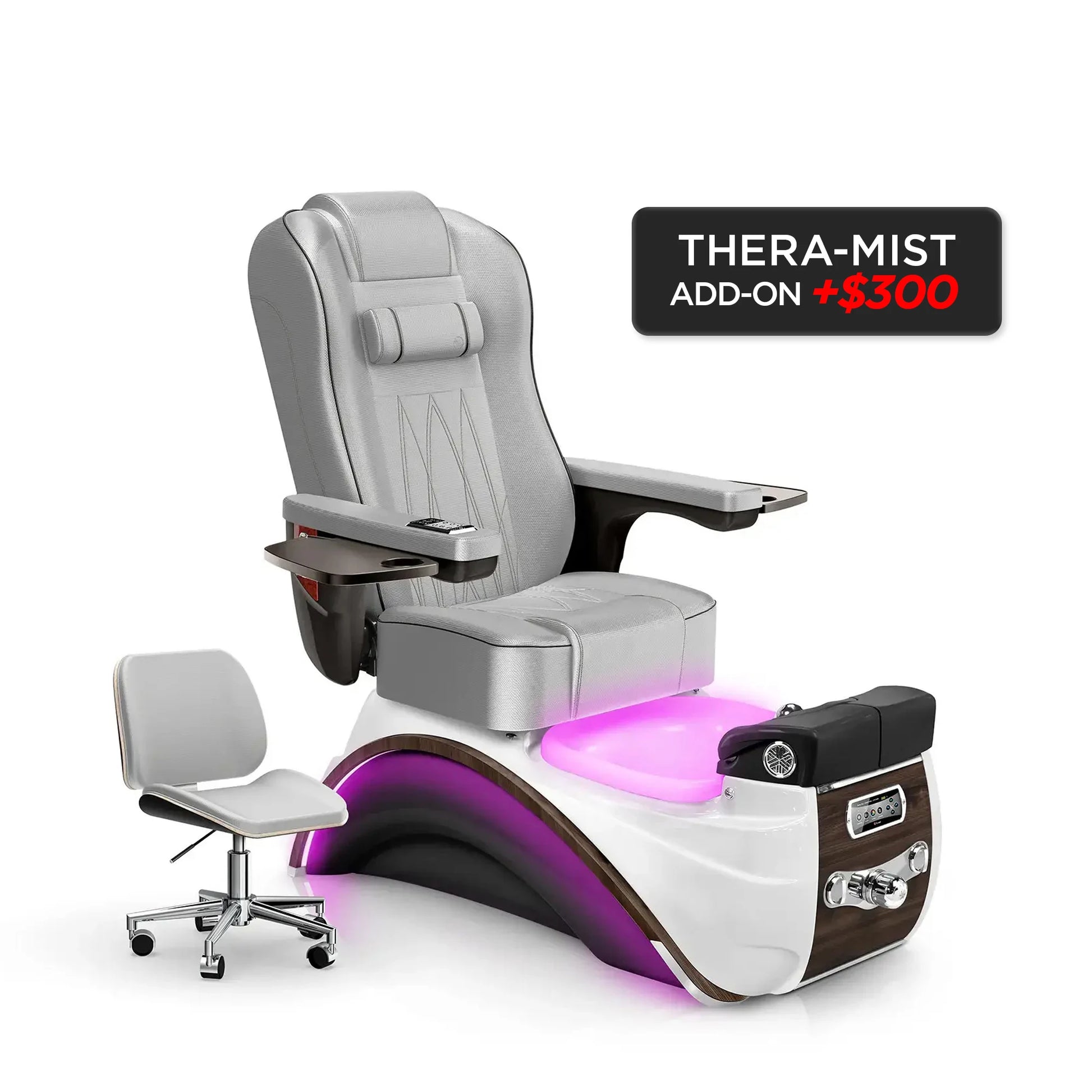 Platinum-Espresso Lexor Elite Pedicure Chair v2