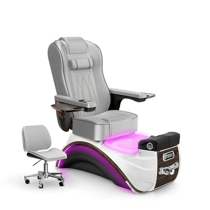 Platinum-Espresso Lexor Elite Pedicure Chair