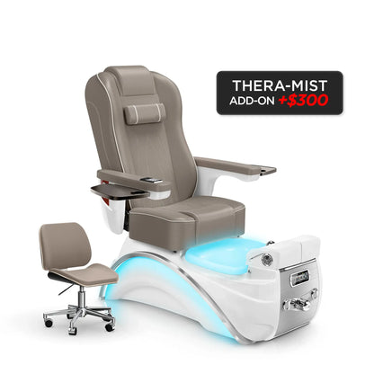 Claystone-White Pearl Lexor Elite Pedicure Chair v2
