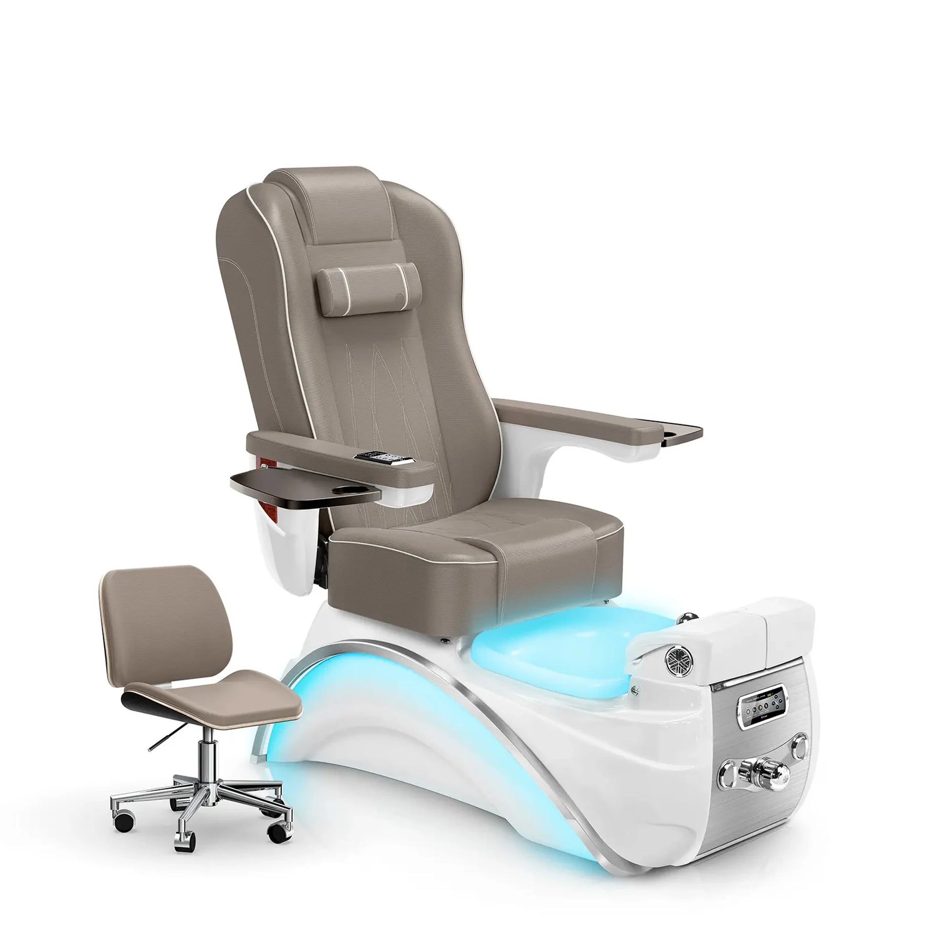 Claystone-White Pearl Lexor Elite Pedicure Chair
