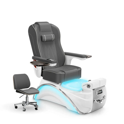 Graphite-White Pearl Lexor Elite Pedicure Chair