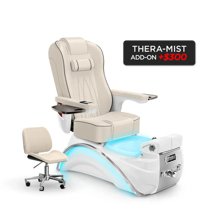 Ivory-White Pearl Lexor Elite Pedicure Chair v2