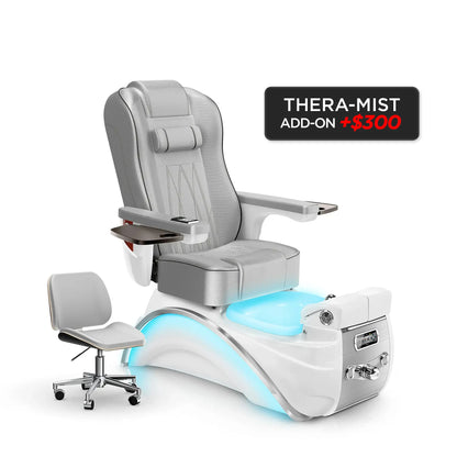 Platinum-White Pearl Lexor Elite Pedicure Chair v2