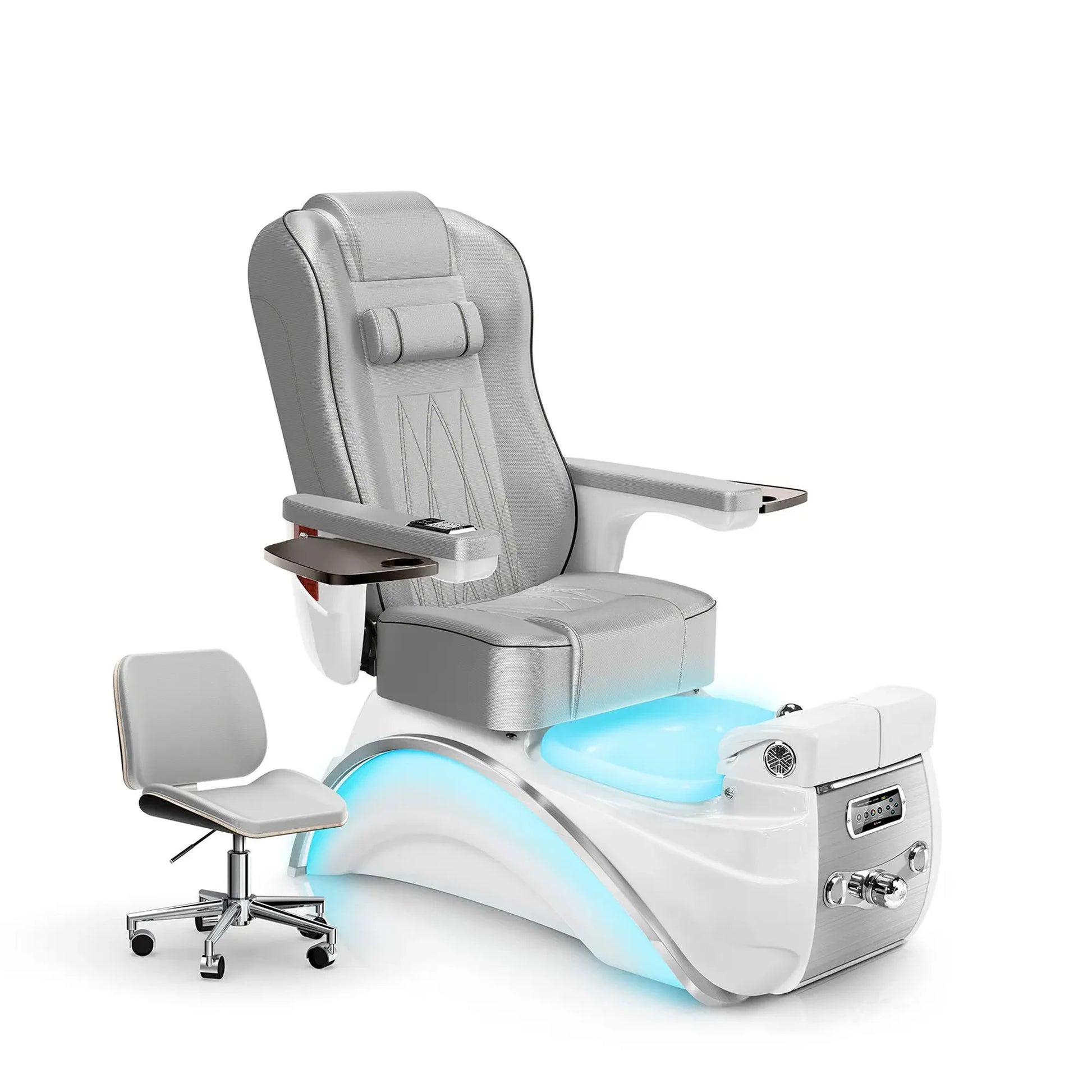 Platinum-White Pearl Lexor Elite Pedicure Chair