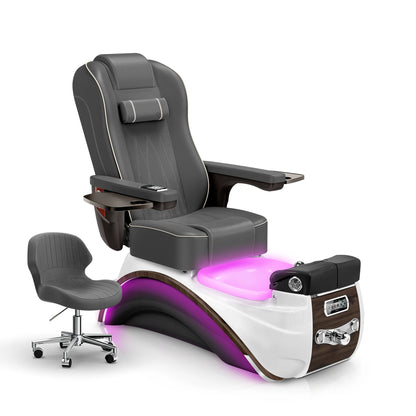 Graphite-Espresso Lexor Elite Pedicure Chair
