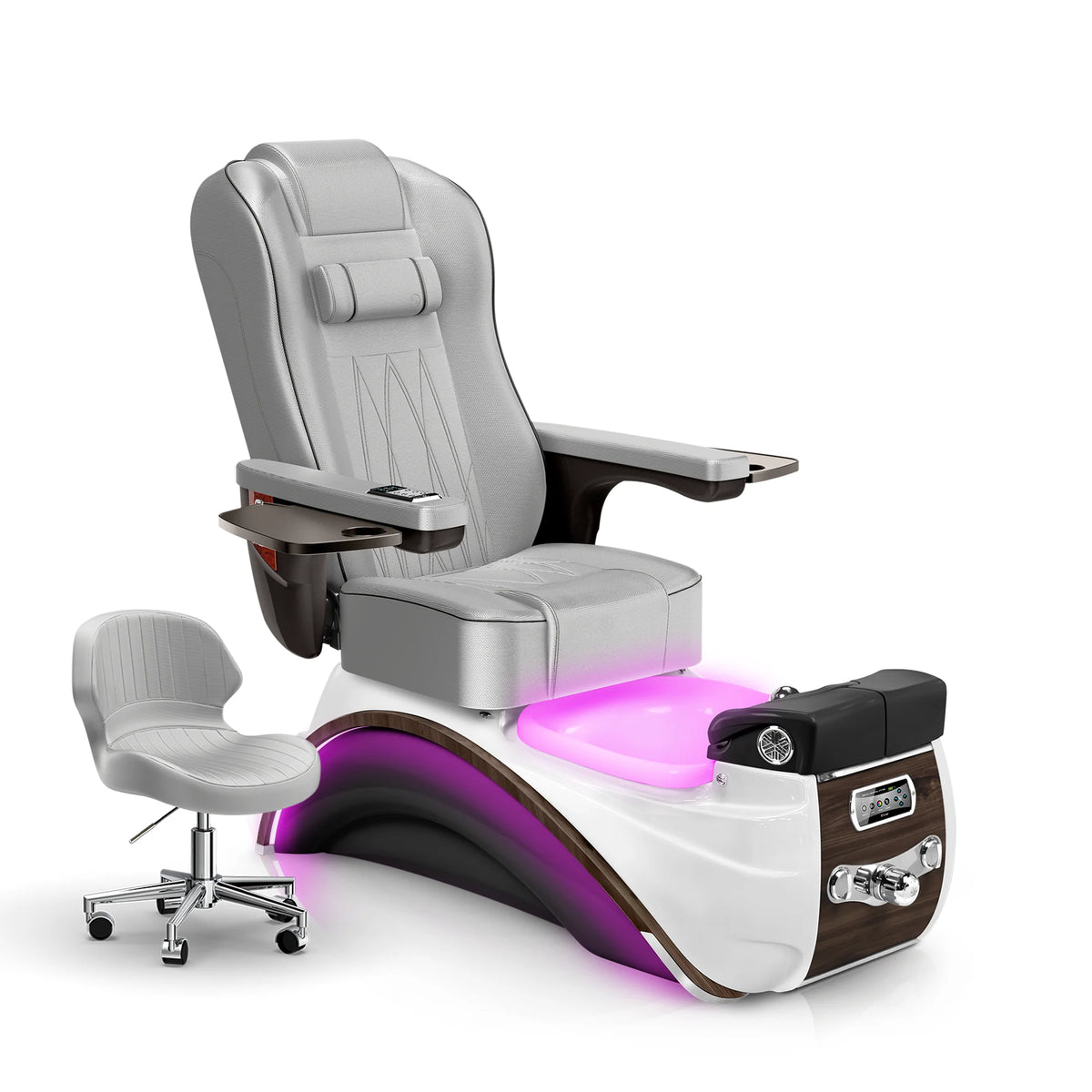 Platinum-Espresso Lexor Elite Pedicure Chair