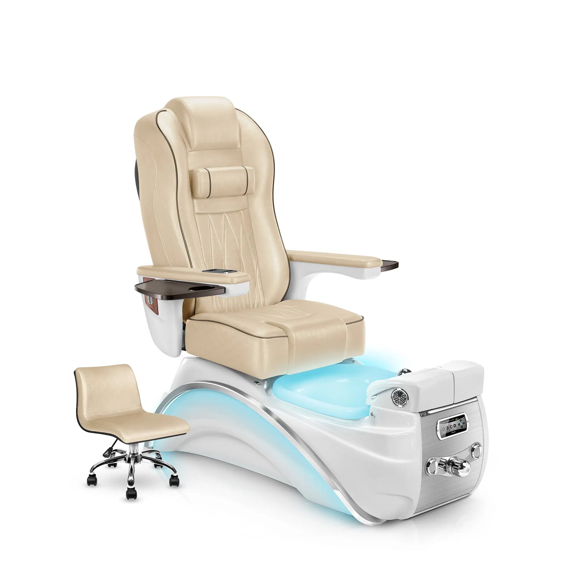 Glazed Gold-White Pearl Elite Pedicure Chair