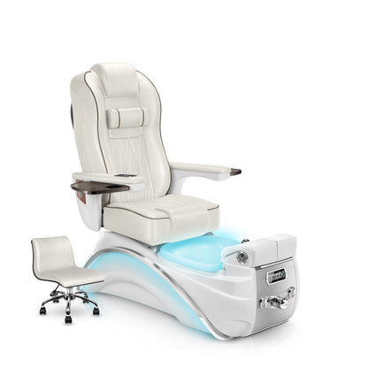 Opal-White Pearl Elite Pedicure Chair