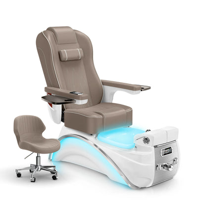 Claystone-White Pearl Lexor Elite Pedicure Chair
