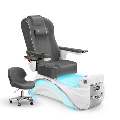 Graphite-White Pearl Lexor Elite Pedicure Chair