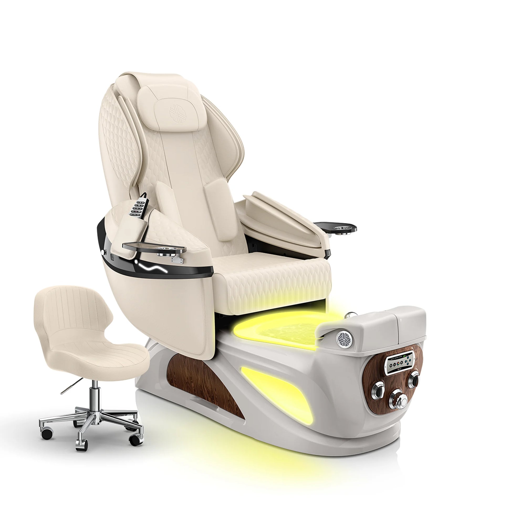 Ivory-Sandstone Liberté Pedicure Chair