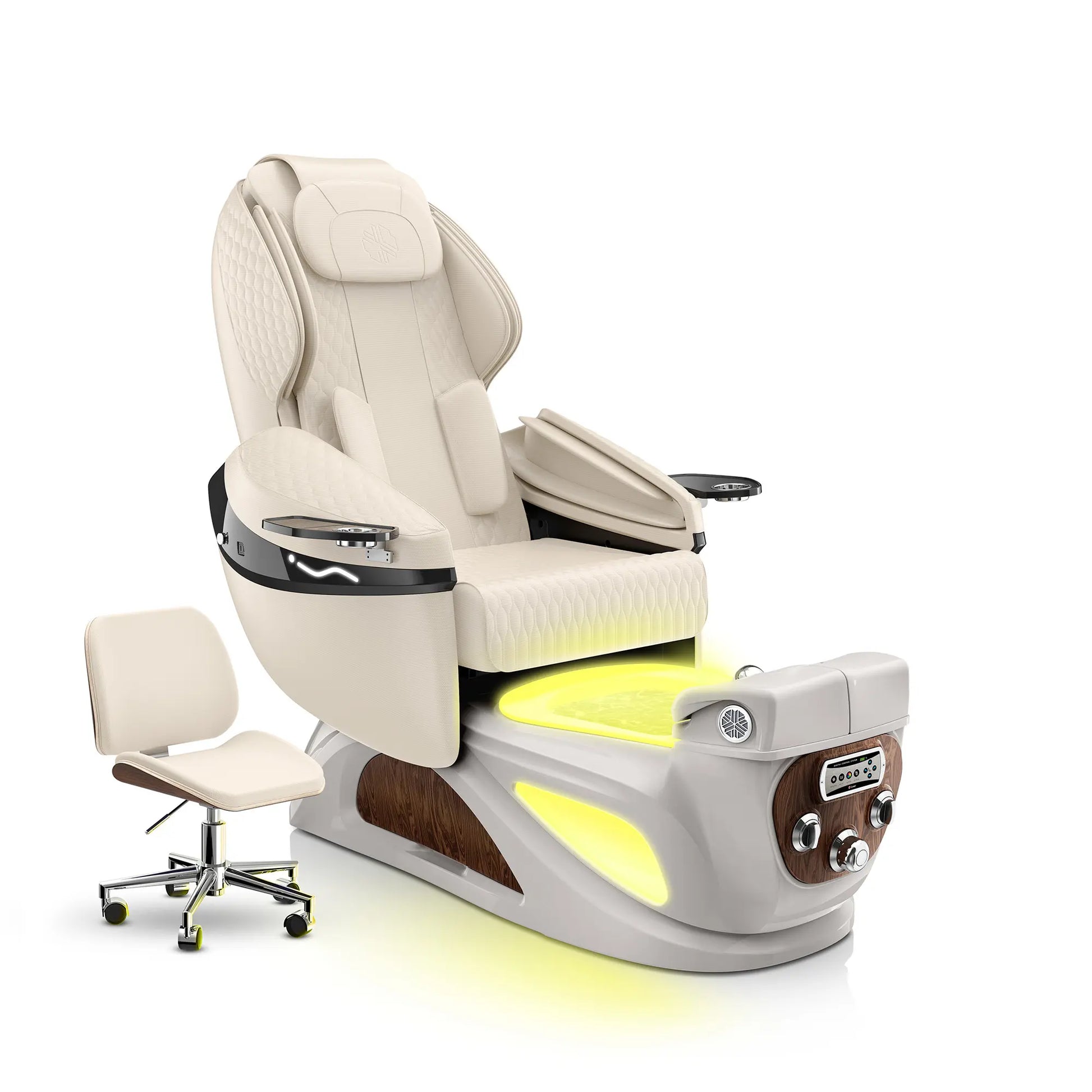 Ivory-Sandstone Liberté Pedicure Chair