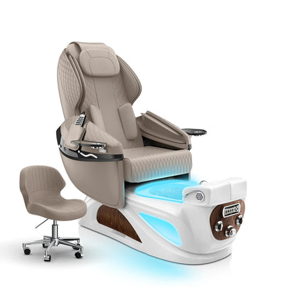 Claystone-White Pearl Liberté Pedicure Chair