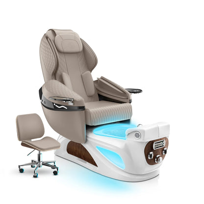 Claystone-White Pearl Liberté Pedicure Chair