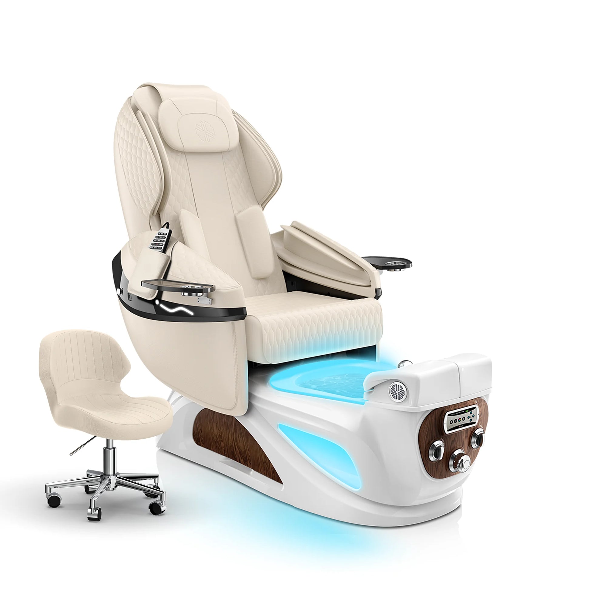 Ivory-White Pearl Liberté Pedicure Chair