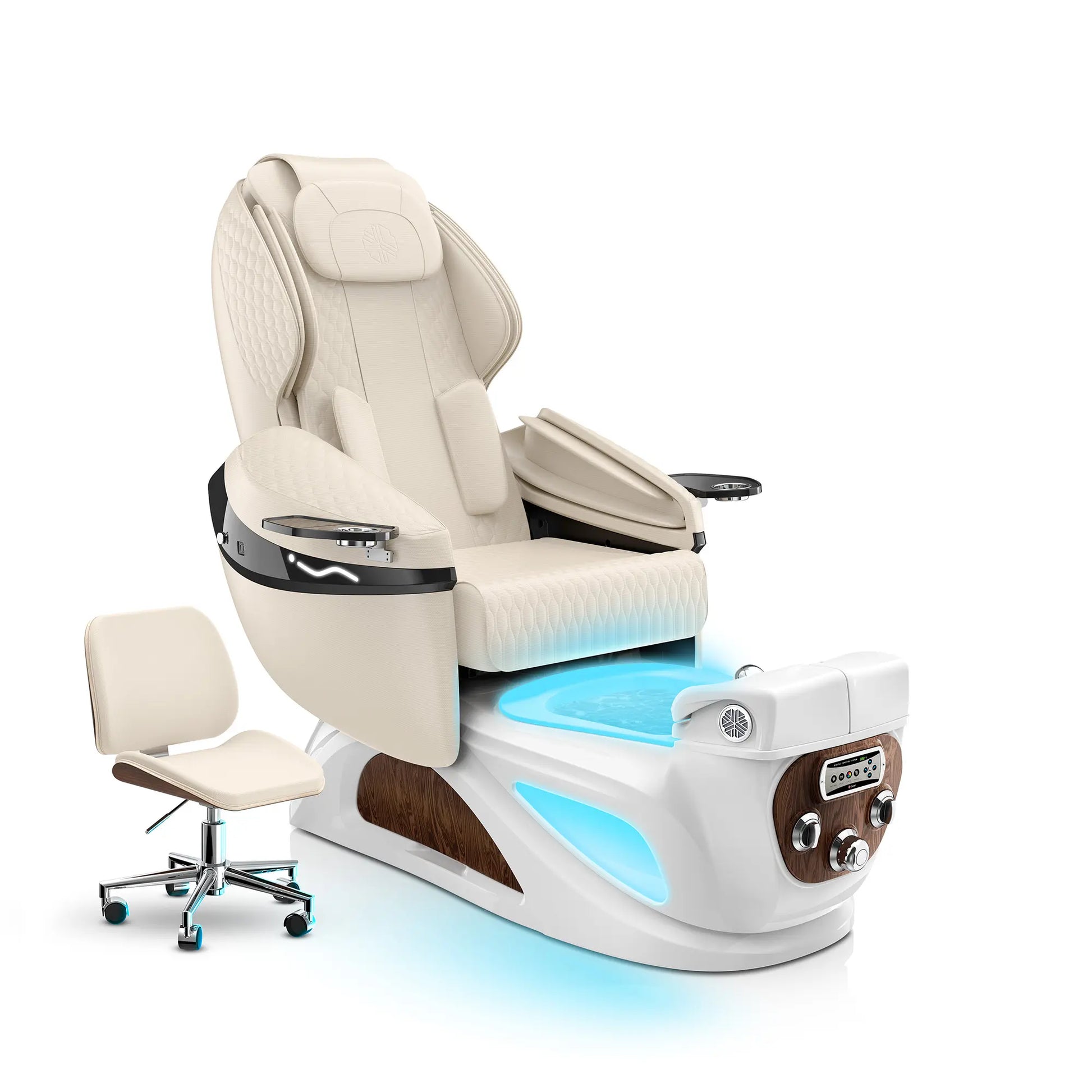 Ivory-White Pearl Liberté Pedicure Chair