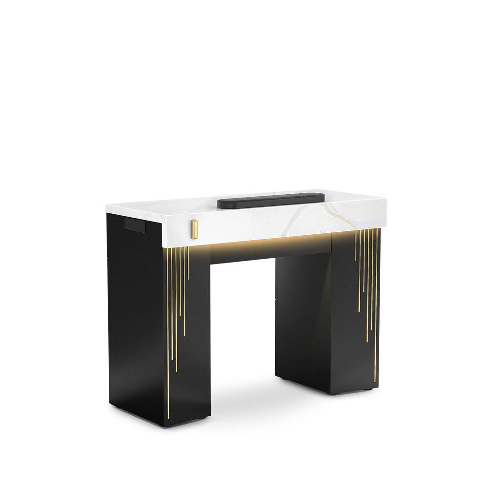 Black LM - Lumiere Nail Table with Dust Collector