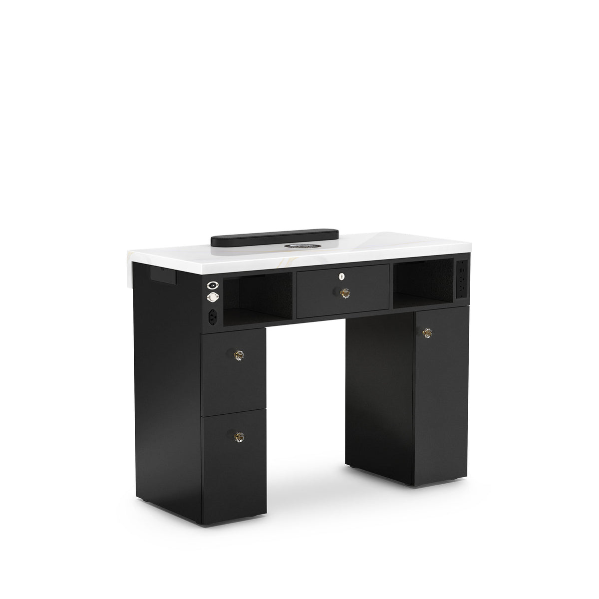 Black LM - Lumiere Nail Table with Dust Collector - Backside