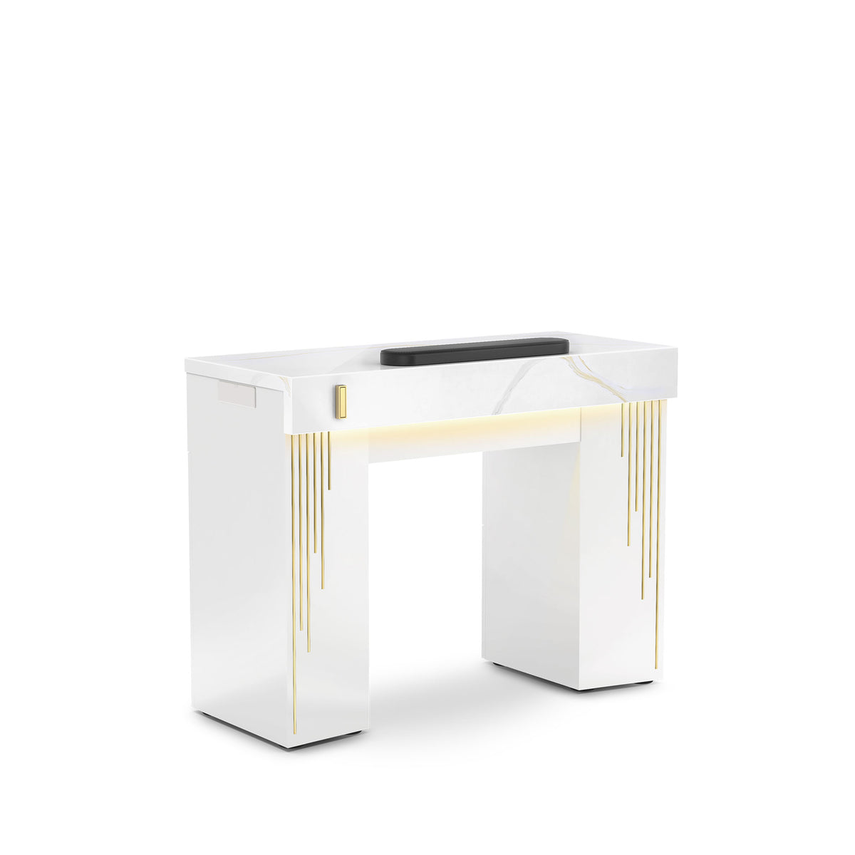 White Pearl LM - Lumiere Nail Table with Dust Collector