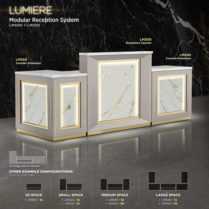 Champagne - Lumiere Reception Corner Extension details