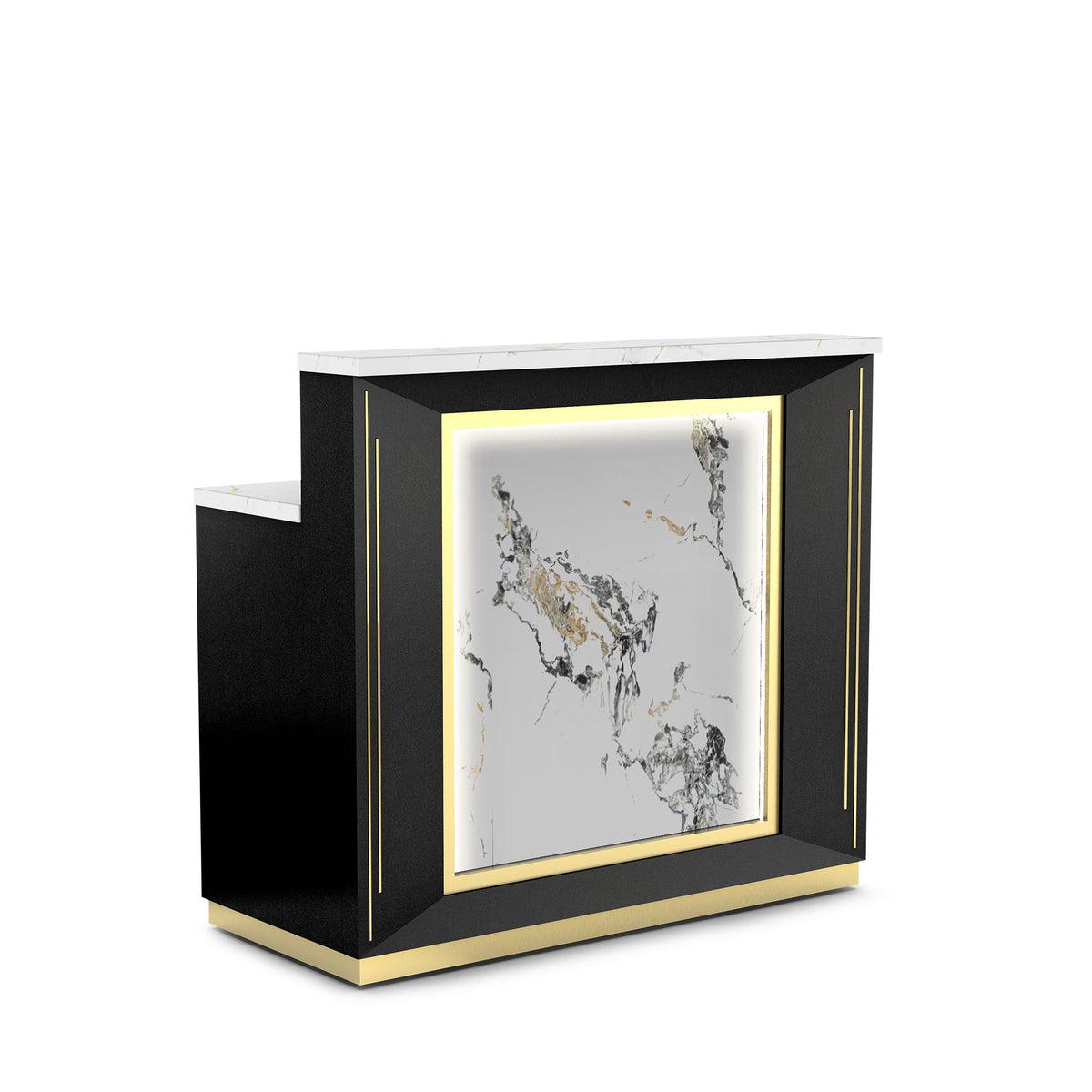 Black-lm Lumiere Reception Counter