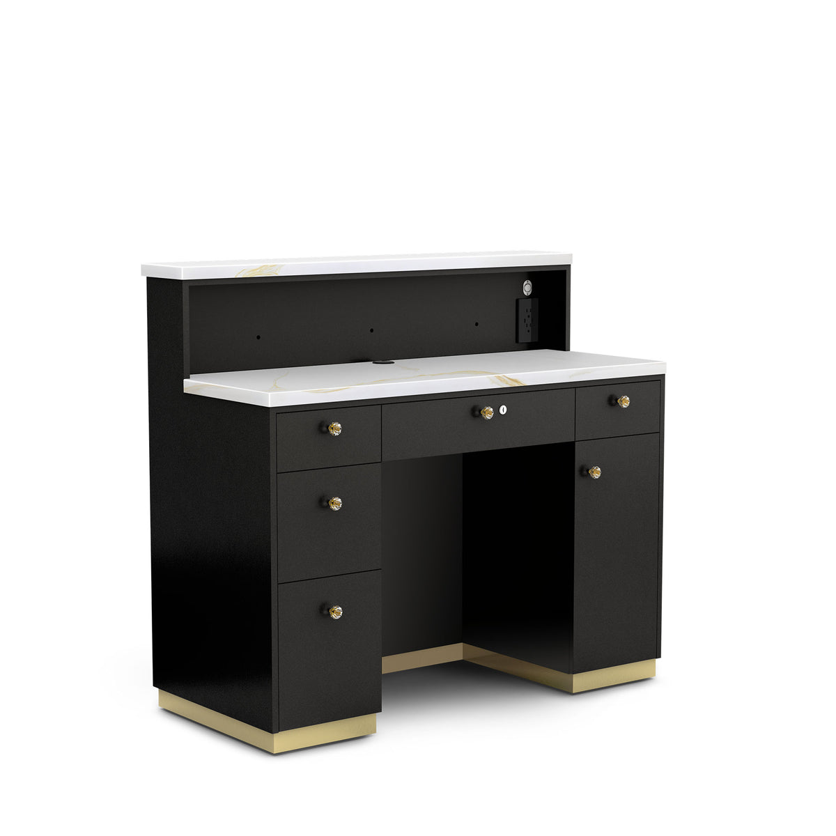 Black LM - Lumiere Reception Counter back view