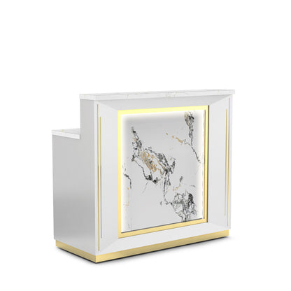 White Pearl-lm Lumiere Reception Counter