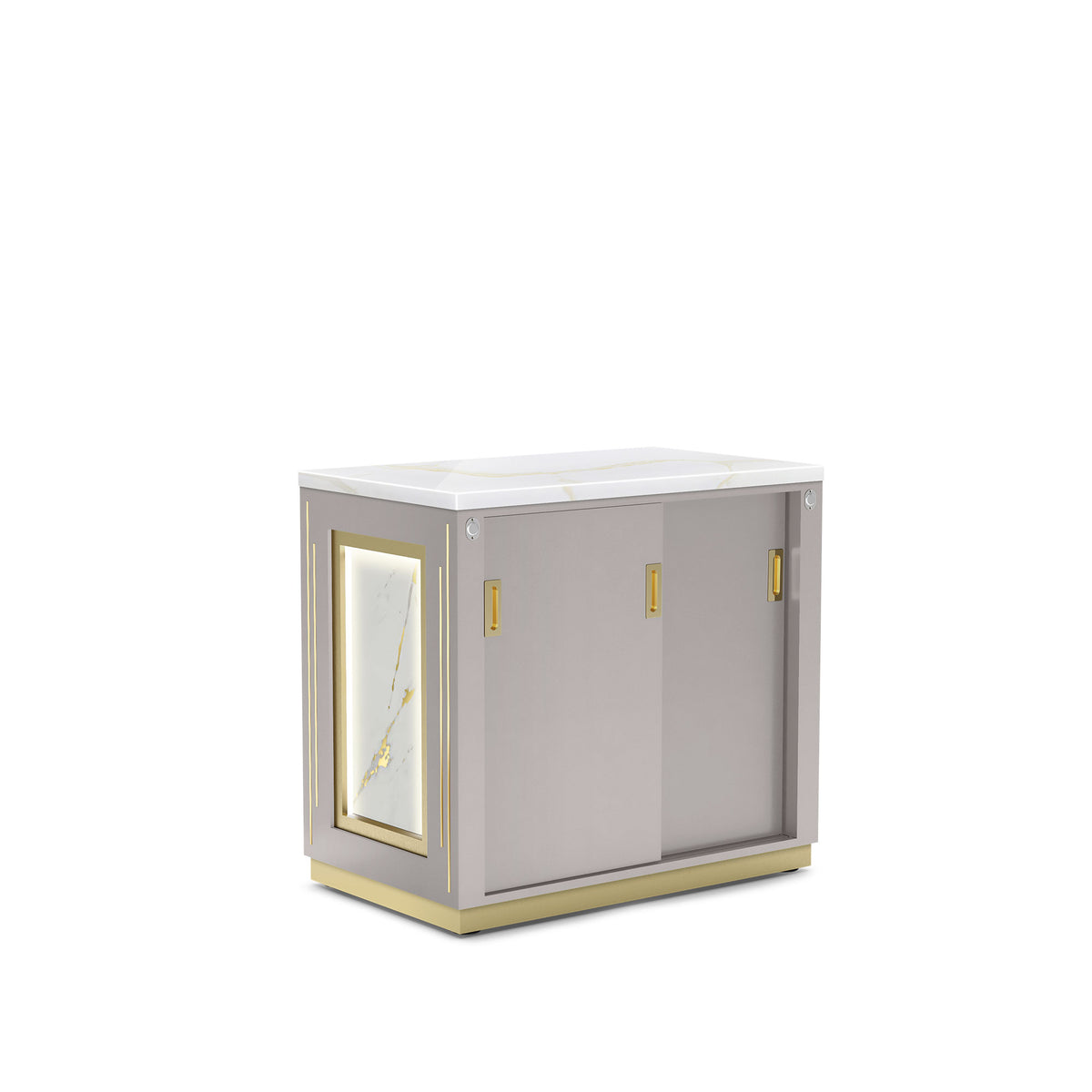 Champagne - Lumiere Reception Corner Extension back view