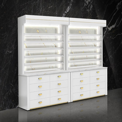 White Pearl LM - Lumiere Polish Storage Combo