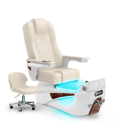 Ivory-White Pearl Lexor LUMINOUS pedicure chair