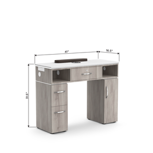 Manicure Nail Table MD314 with Dimensions