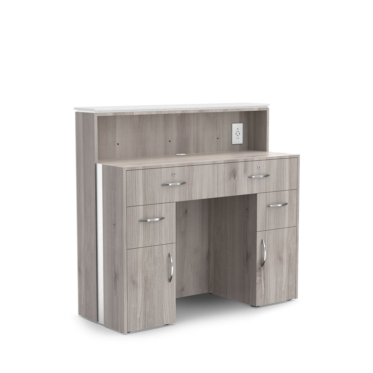 Hazel - MODEN Reception Counter with LED Lighting, Back
