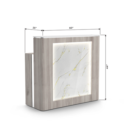 Moden Reception Counter with Dimensions