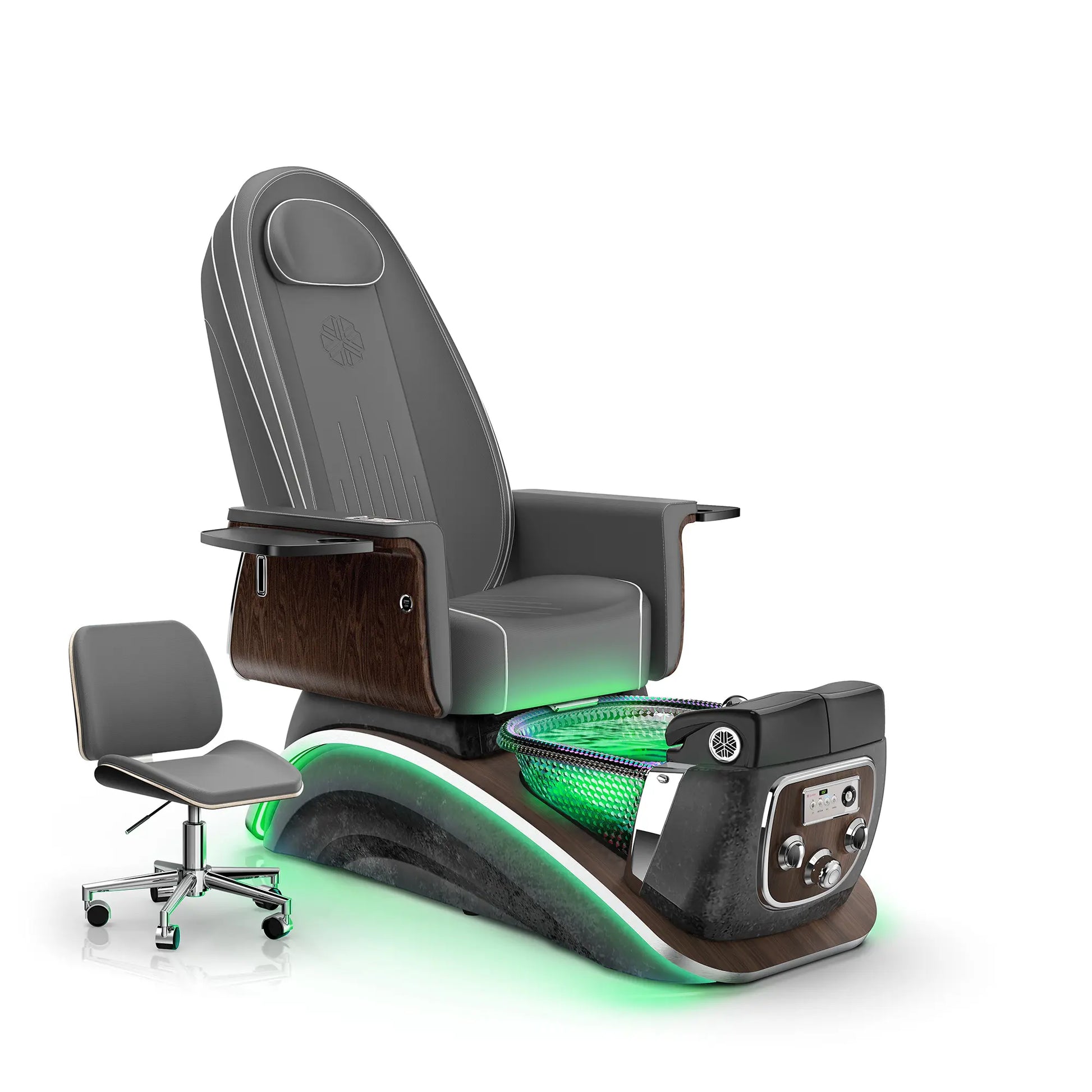 Graphite-Black Moonstone Lexor Mystique Pedicure Chair