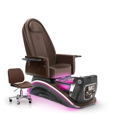 Mocha-Black Moonstone Lexor Mystique Pedicure Chair