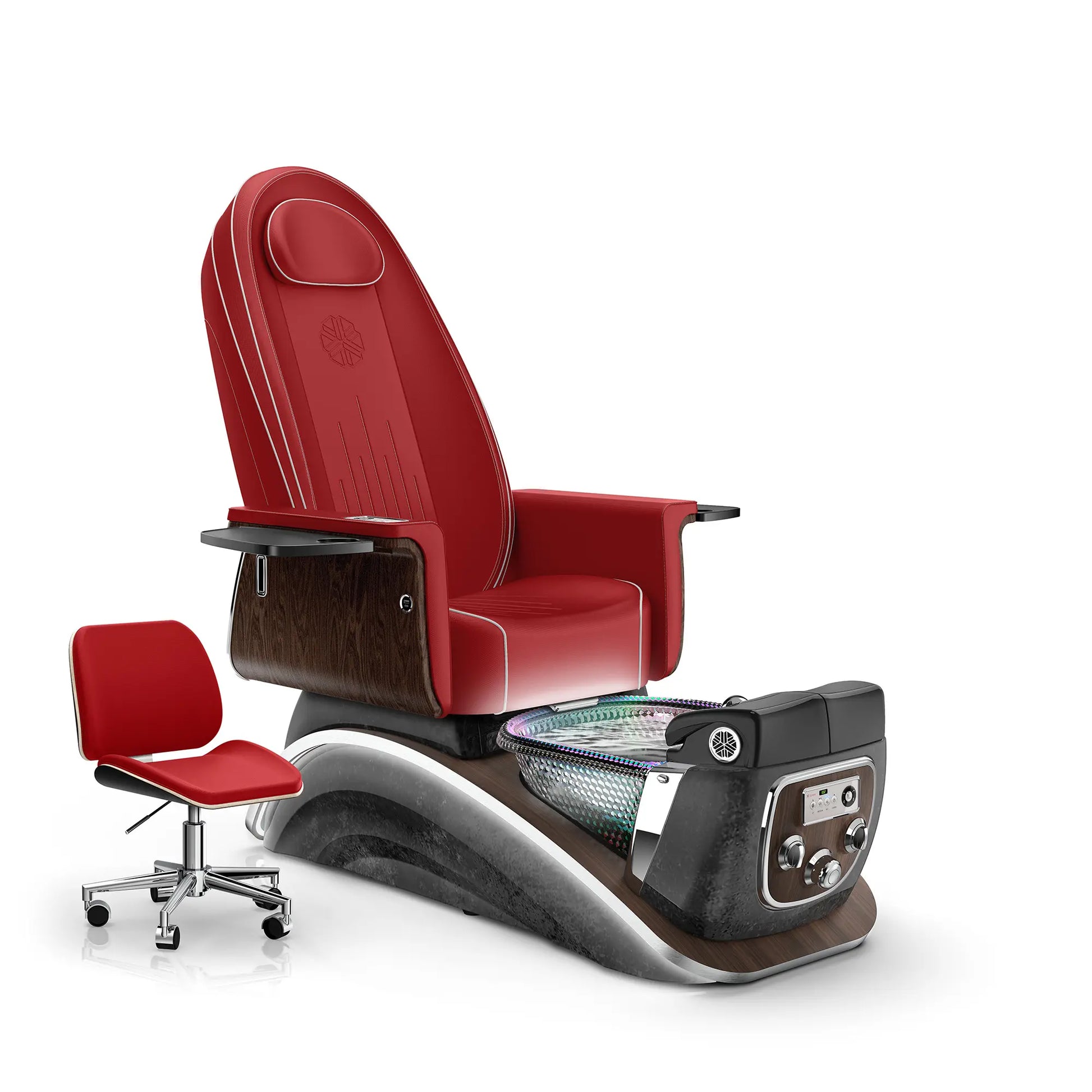 Scarlet-Black Moonstone Lexor Mystique Pedicure Chair