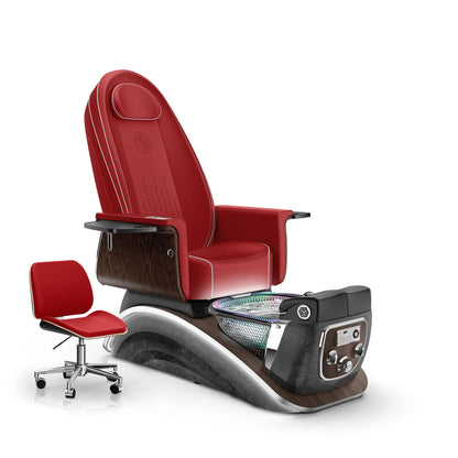 Scarlet-Black Moonstone Lexor Mystique Pedicure Chair